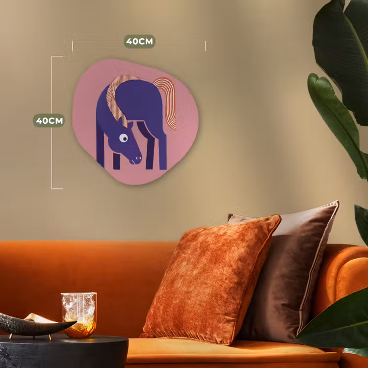 Forexbild Organische Form - Pferd – Abstrakt – Tiere – Modern – Blau — 4