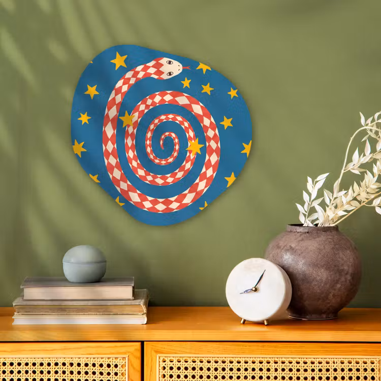 Forexbild Organische Form - Schlange – Spirale – Tiere – Illustration – Rot — 2