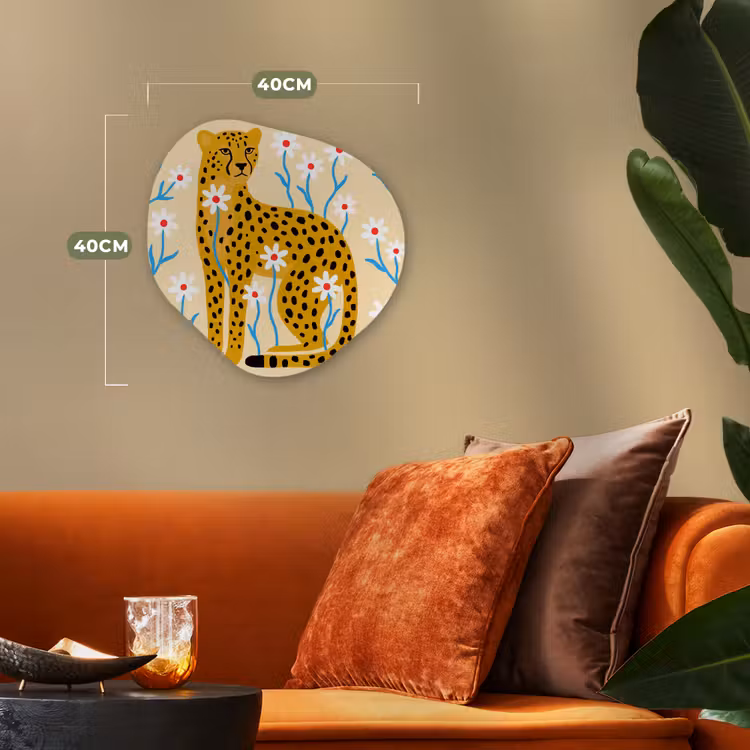 Forexbild Organische Form - Tiere – Gepard – Blumen – Modern – Gelb — 4