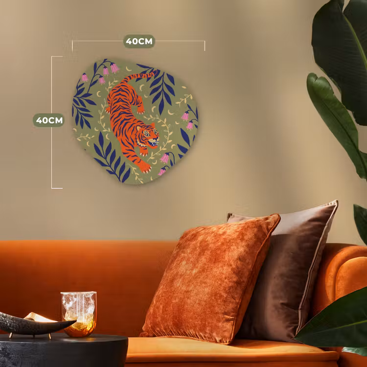 Forexbild Organische Form - Tiger – Blätter – Tiere – Illustration – Orange — 4