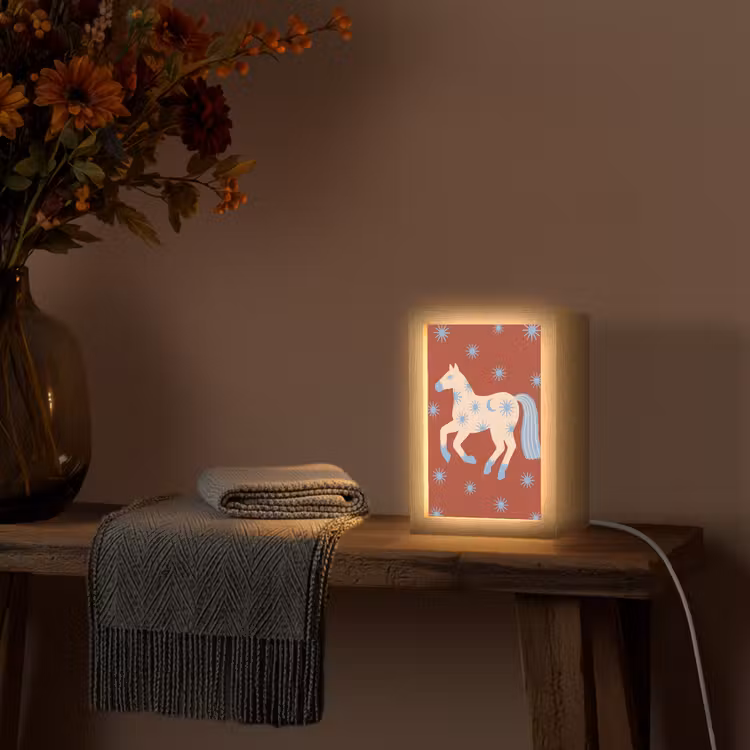 Personalisierte Lightbox - Tiere – Sterne – Mond – Abstrakt – Rot — 3