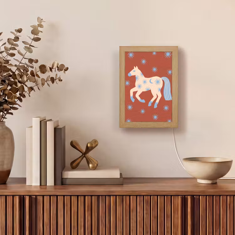 Personalisierte Lightbox - Tiere – Sterne – Mond – Abstrakt – Rot — 4