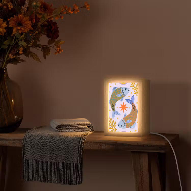 Personalisierte Lightbox - Fisch – Unterwasser – Tiere – Abstrakt – Farbenfroh — 3