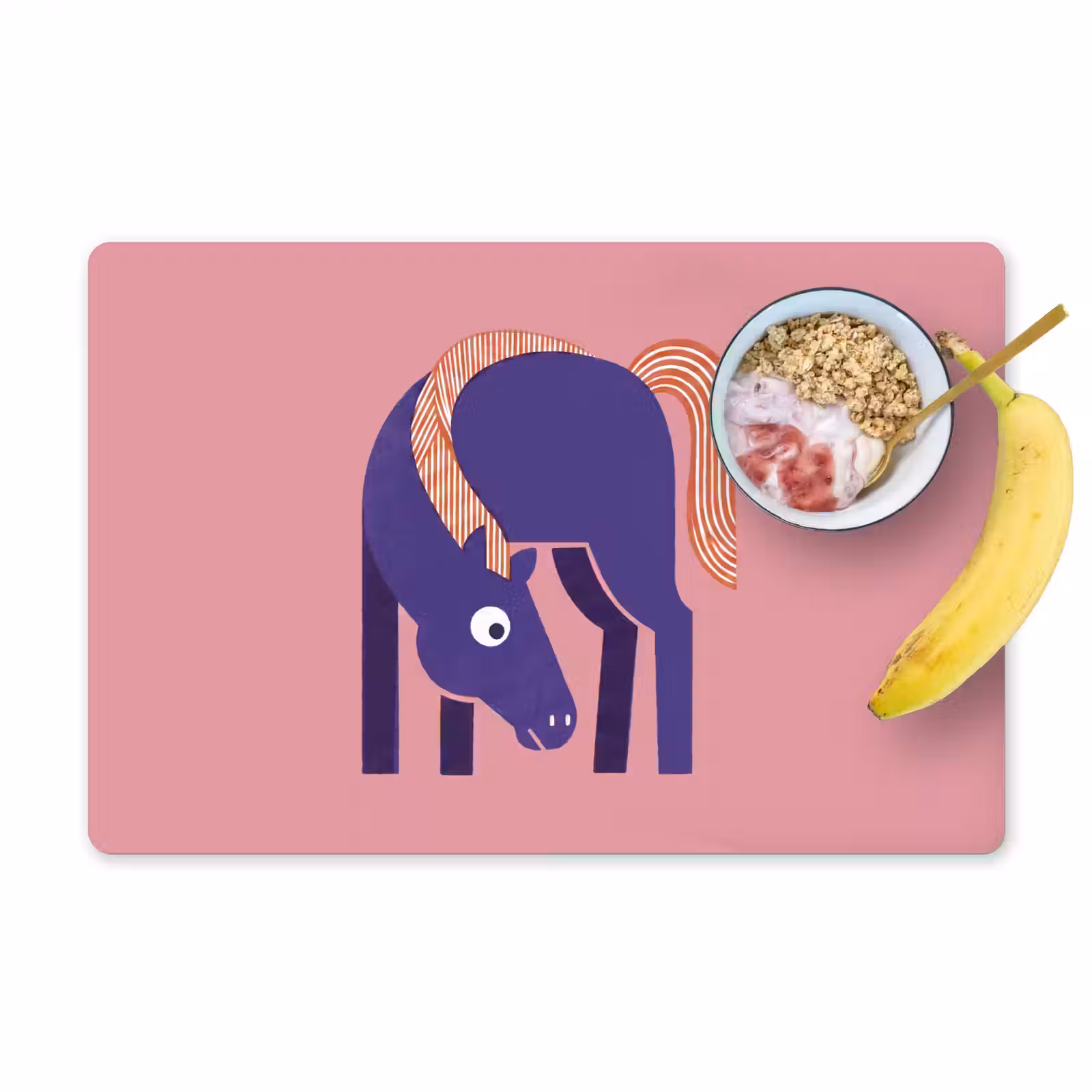 Tischset - 6 Stück - Pferd – Abstrakt – Tiere – Modern – Blau — 1
