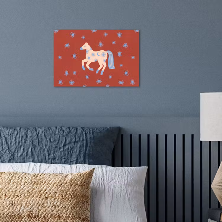 Poster - Tiere – Sterne – Mond – Abstrakt – Rot — 3