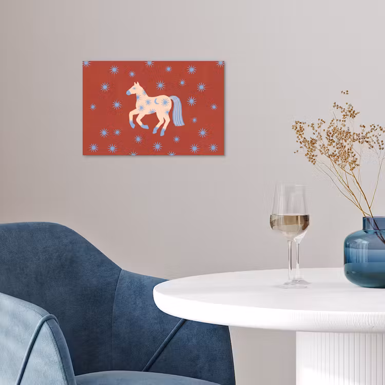 Poster - Tiere – Sterne – Mond – Abstrakt – Rot — 4
