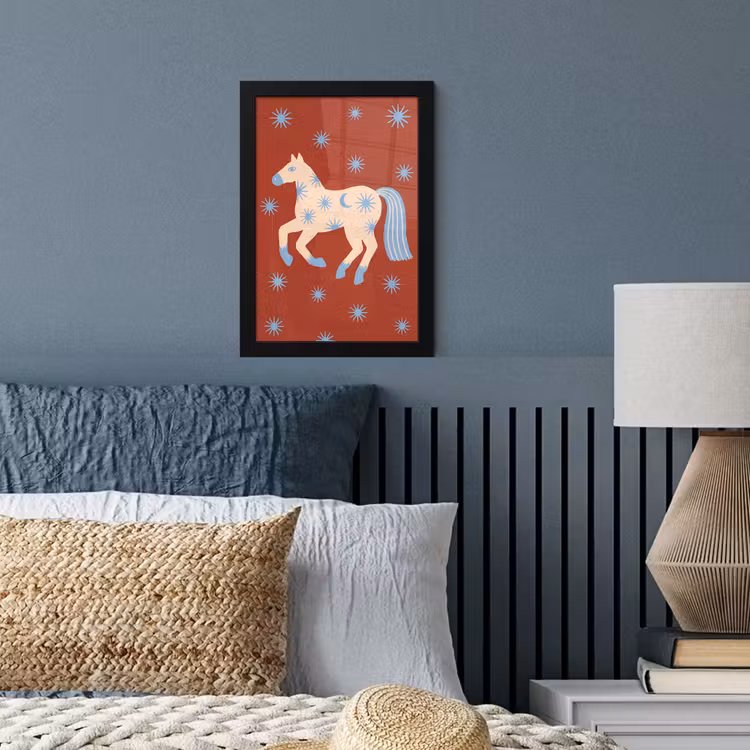 Bilder mit Rahmen - Tiere – Sterne – Mond – Abstrakt – Rot — 3