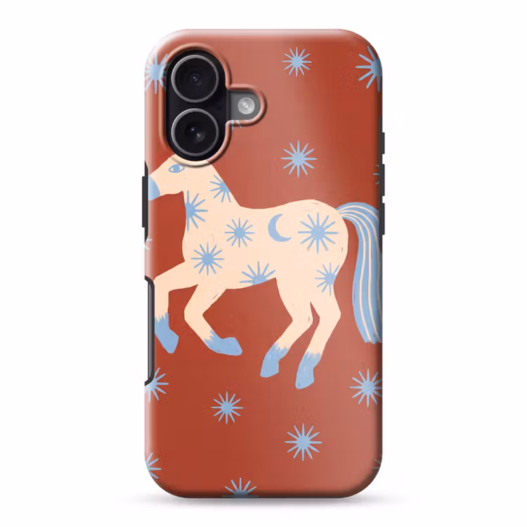 Handyhülle Toughcase - Tiere – Sterne – Mond – Abstrakt – Rot — 1