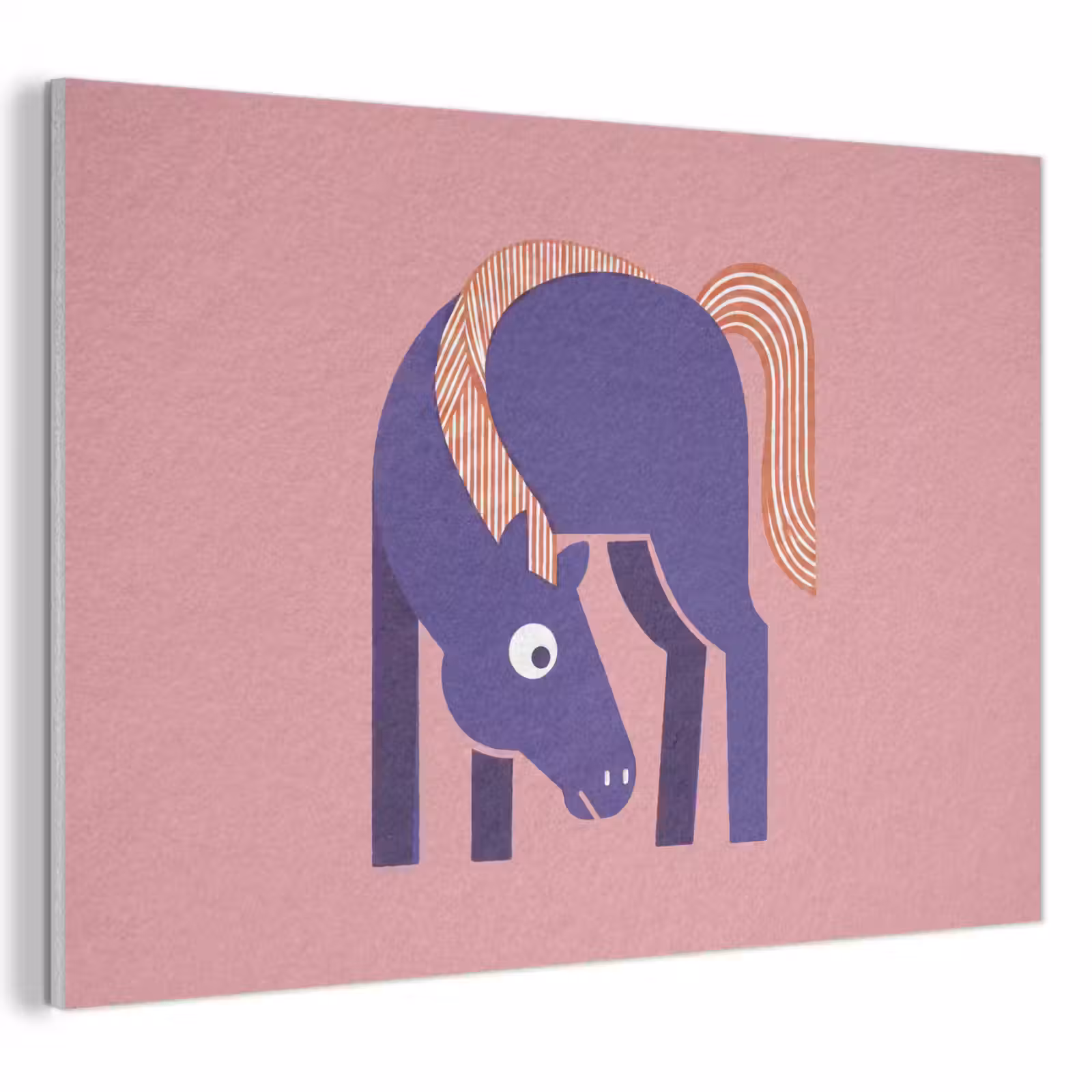 Akustikbild - Pferd – Abstrakt – Tiere – Modern – Blau — 1