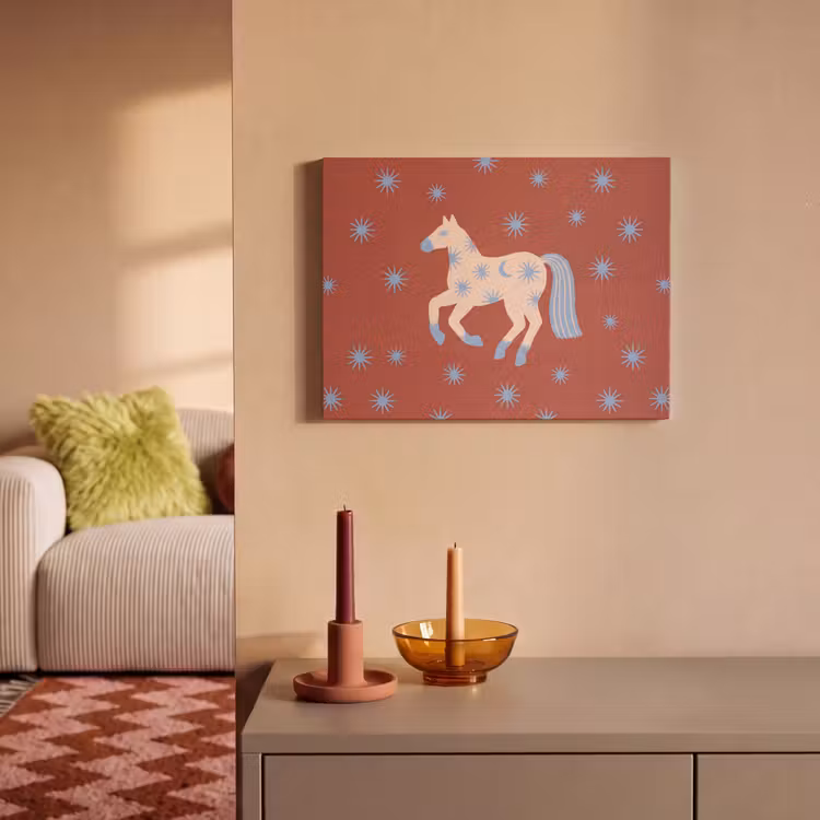 Akustikbild - Tiere – Sterne – Mond – Abstrakt – Rot — 2