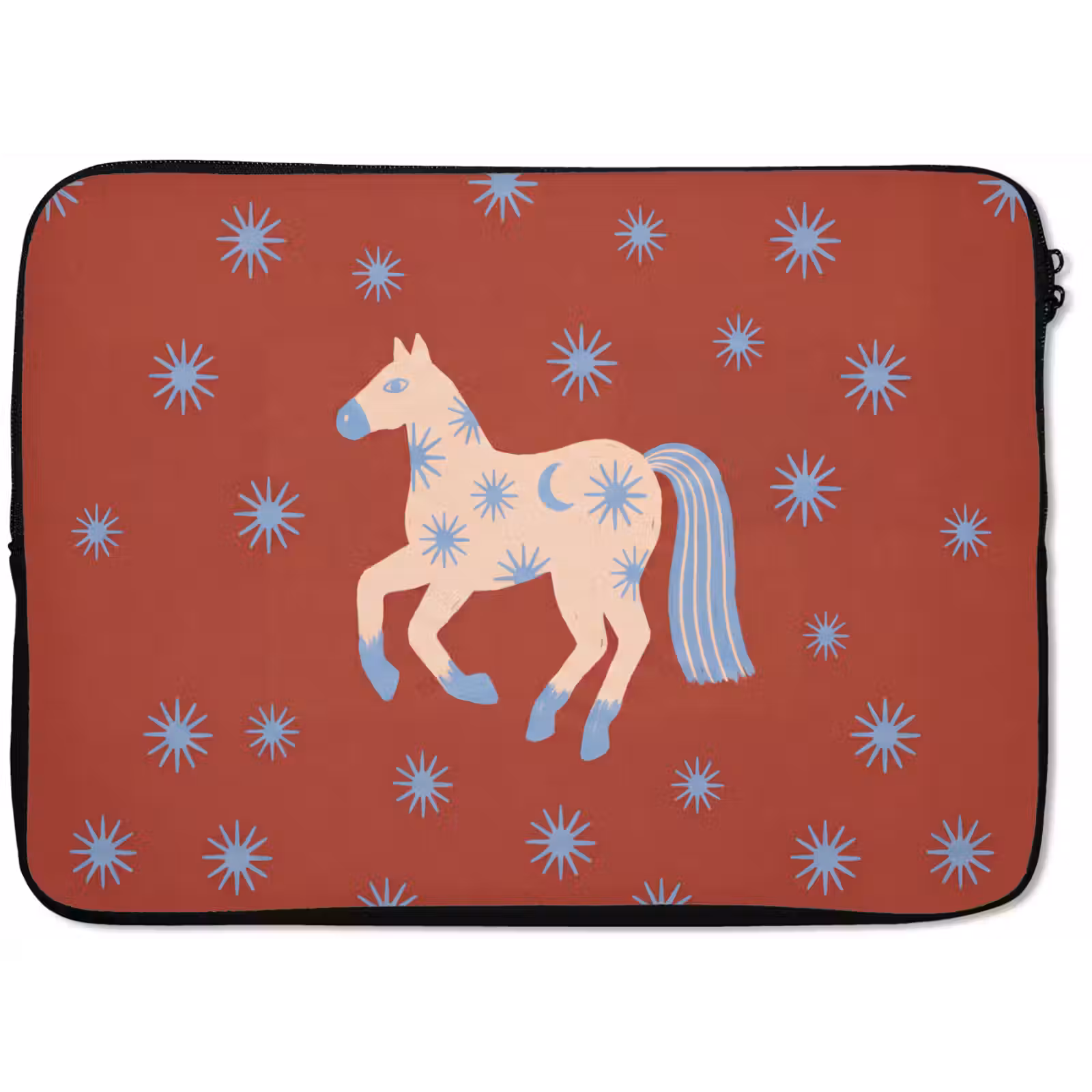 Laptop hülle - Tiere – Sterne – Mond – Abstrakt – Rot — 1