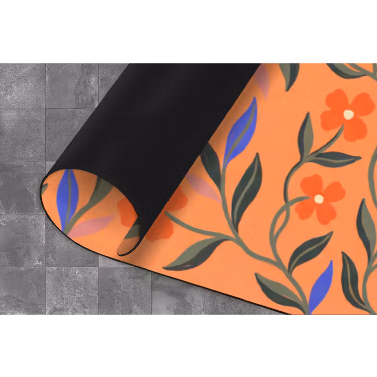 Küchenläufer - Tiere – Blumen – Orange – Illustration – Natur — 4
