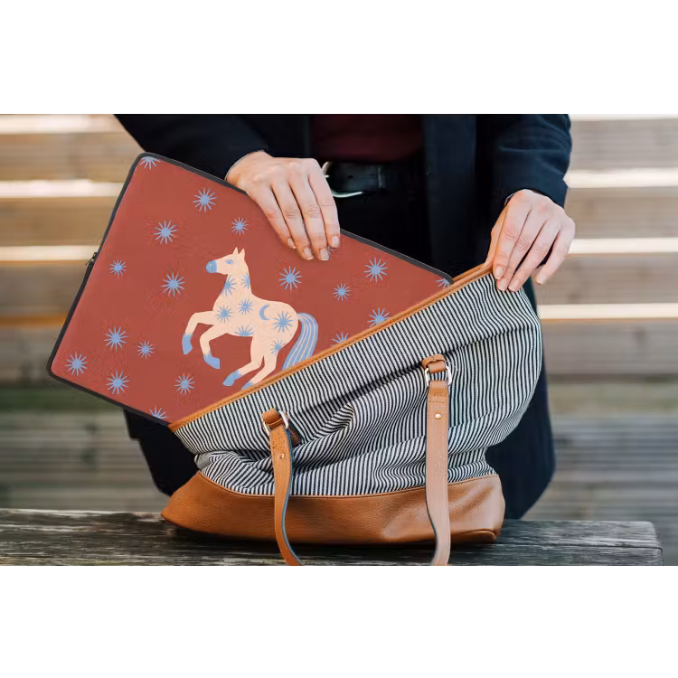 Laptop hülle - Tiere – Sterne – Mond – Abstrakt – Rot — 4