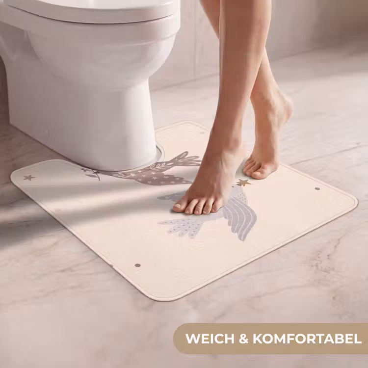WC Vorleger - Vogel – Beeren – Natur – Modern – Beige — 5