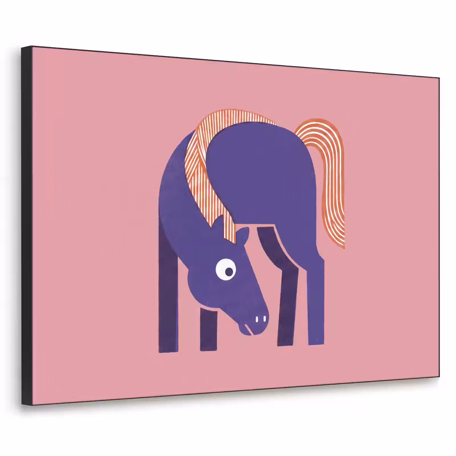 Art Frame - Pferd – Abstrakt – Tiere – Modern – Blau — 1