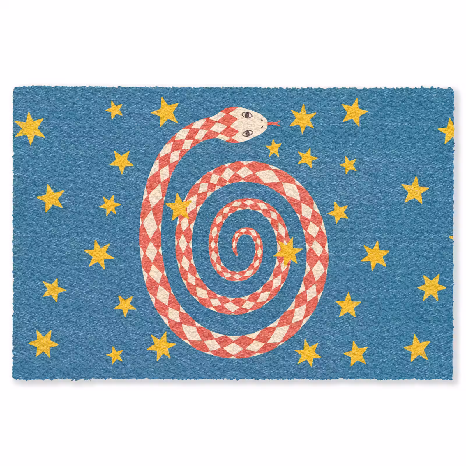 Teppich - Schlange – Spirale – Tiere – Illustration – Rot — 1