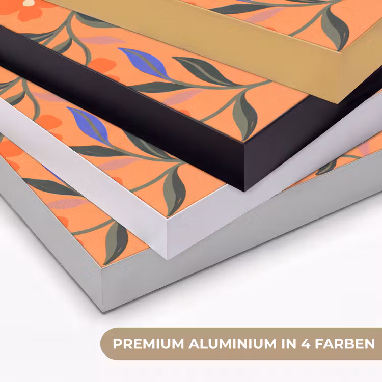 Art Frame - Tiere – Blumen – Orange – Illustration – Natur — 5