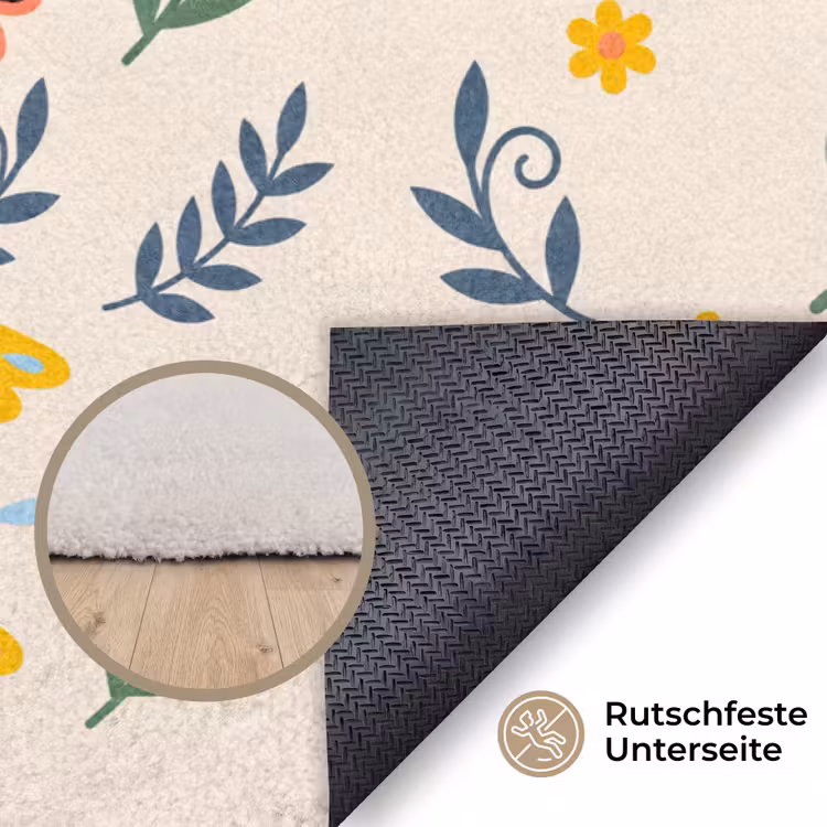Teppich - Vögel – Blumen – Folk – Bunt – Tiere — 4