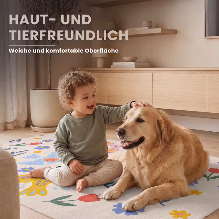 Teppich - Vögel – Blumen – Folk – Bunt – Tiere — 6