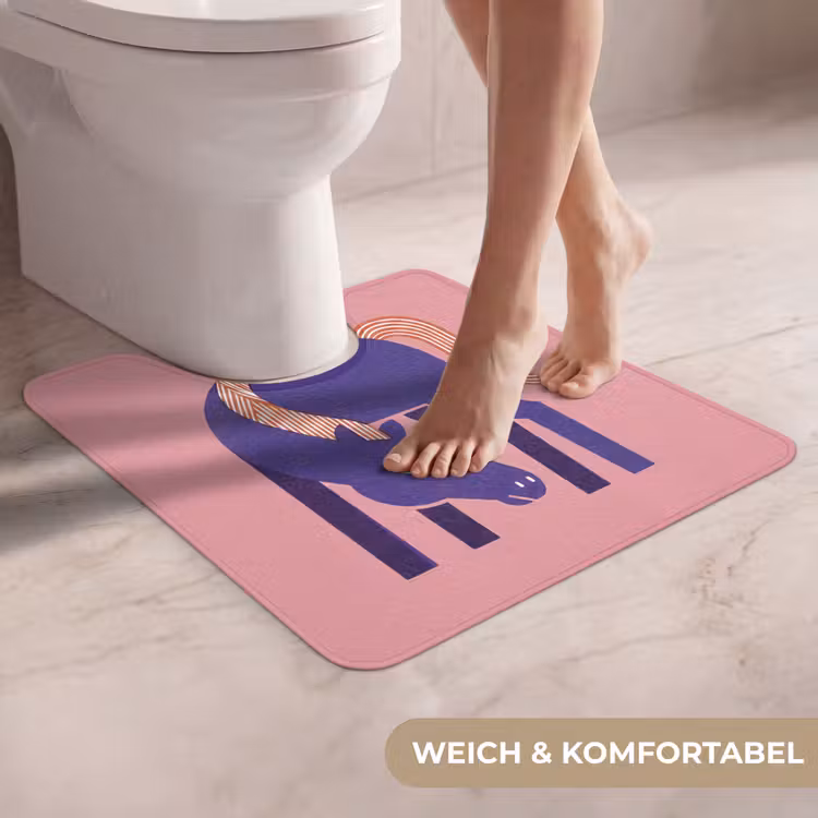 WC Vorleger - Pferd – Abstrakt – Tiere – Modern – Blau — 5