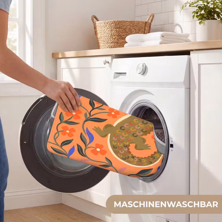 WC Vorleger - Tiere – Blumen – Orange – Illustration – Natur — 7