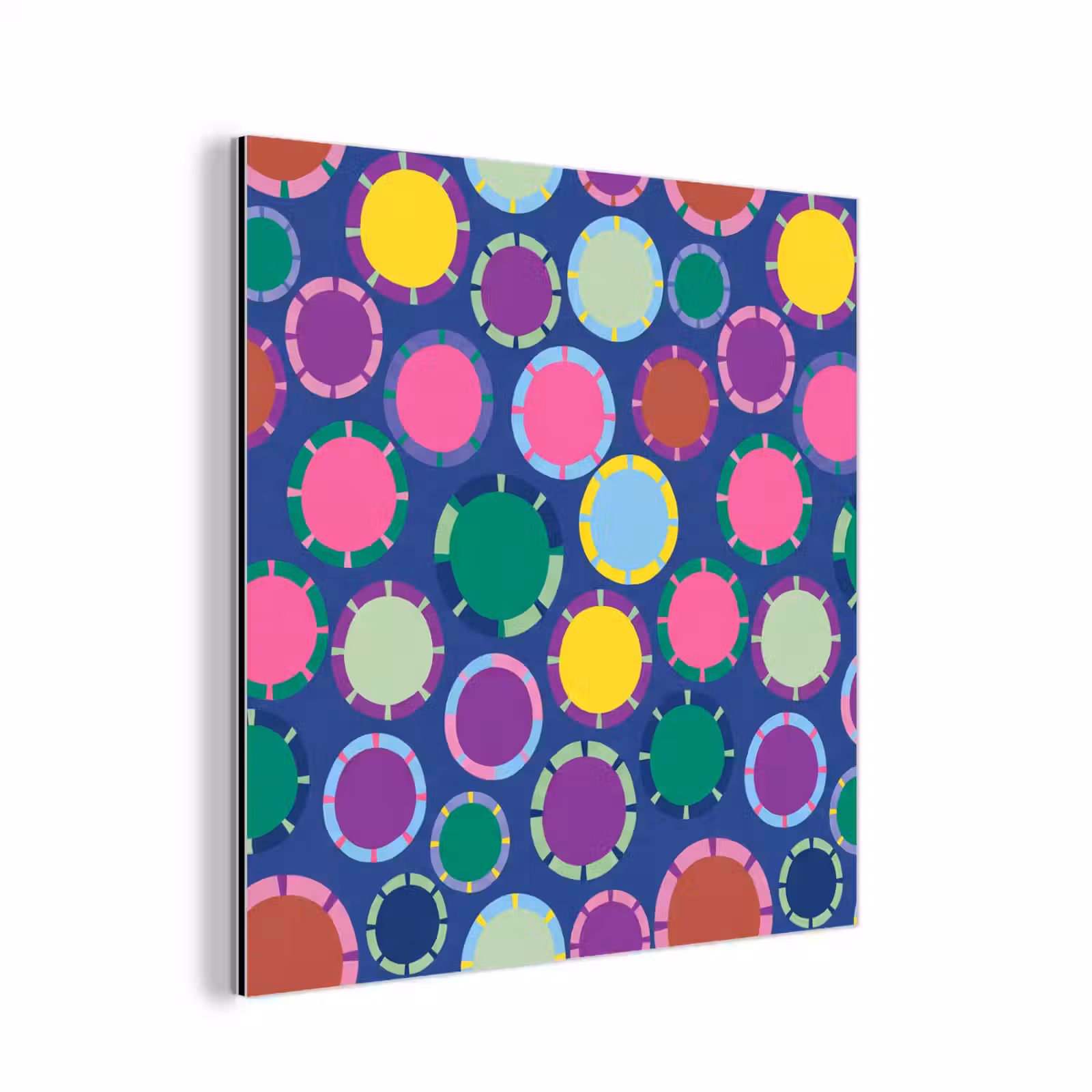 Alu-Dibond-Bild - Muster – Kreise – Abstrakt – Bunt — 1