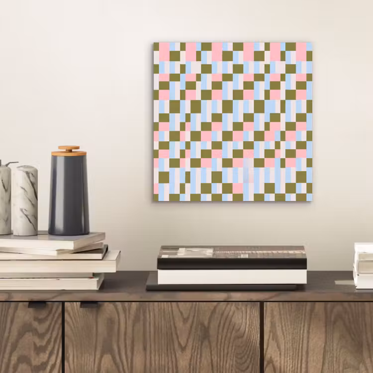 Alu-Dibond-Bild - Muster – Geometrisch – Abstrakt – Farbenfroh – Modern — 2