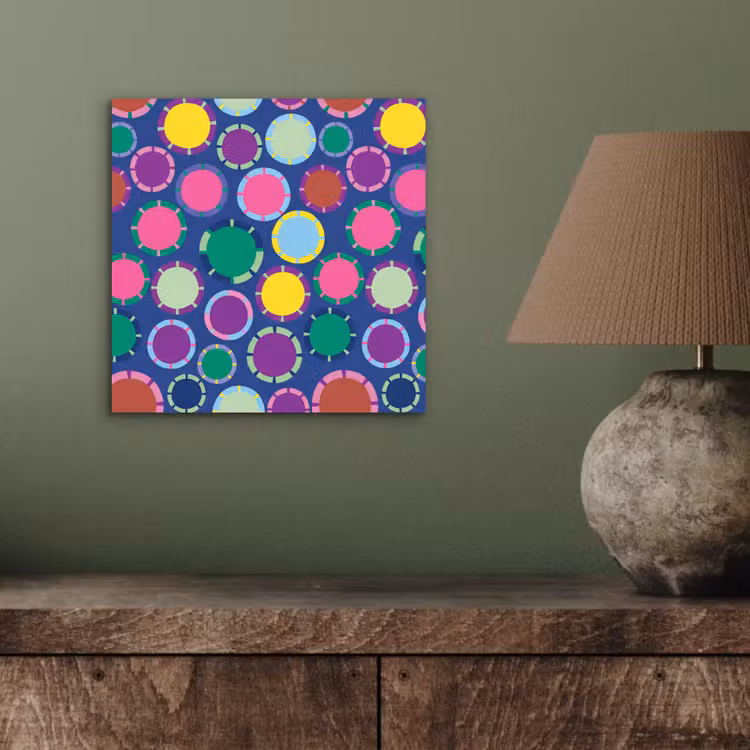 Alu-Dibond-Bild - Muster – Kreise – Abstrakt – Bunt — 3