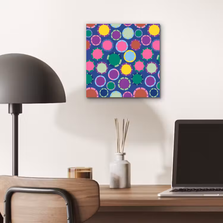 Alu-Dibond-Bild - Muster – Kreise – Abstrakt – Bunt — 6