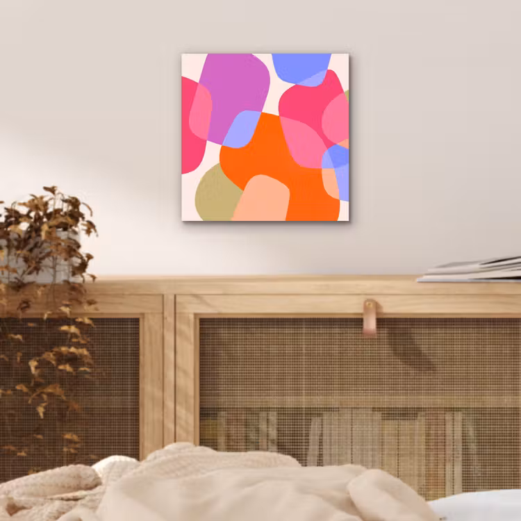 Alu-Dibond-Bild - Zusammenfassung – Formen – Modern – Farbenfroh — 4