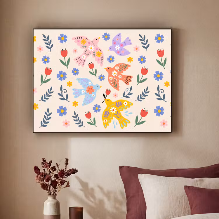 Art Frame - Vögel – Blumen – Folk – Bunt – Tiere — 2