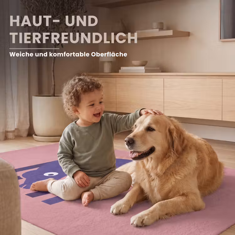 Teppich - Pferd – Abstrakt – Tiere – Modern – Blau — 6