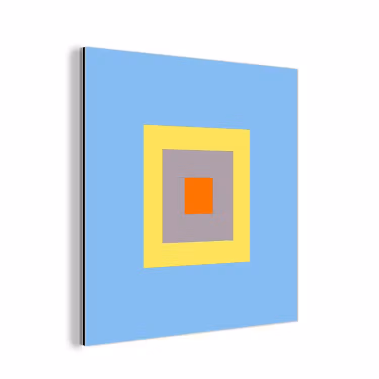 Alu-Dibond-Bild - Abstrakt – Geometrisch – Farbenfroh – Modern – Formen — 1
