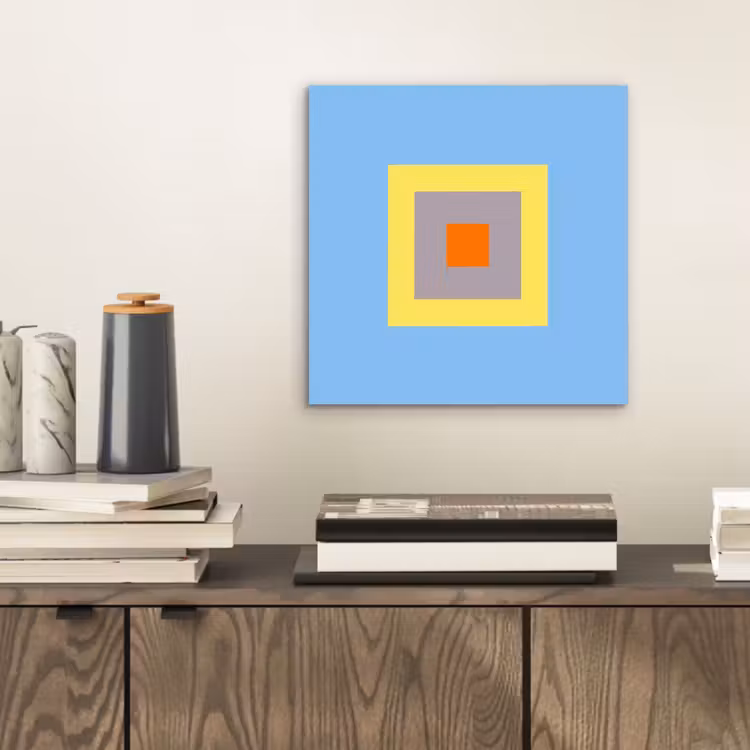 Alu-Dibond-Bild - Abstrakt – Geometrisch – Farbenfroh – Modern – Formen — 2