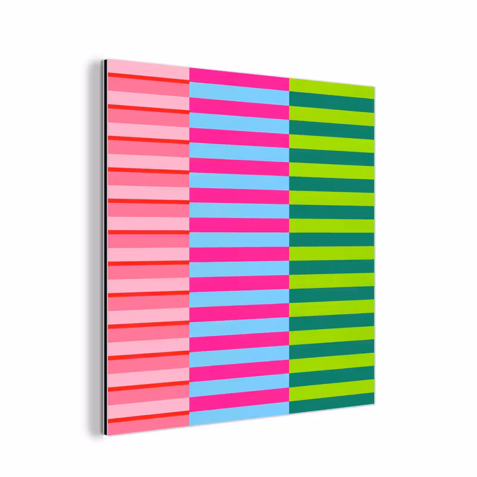 Alu-Dibond-Bild - Muster – Streifen – Modern – Abstrakt – Bunt — 1