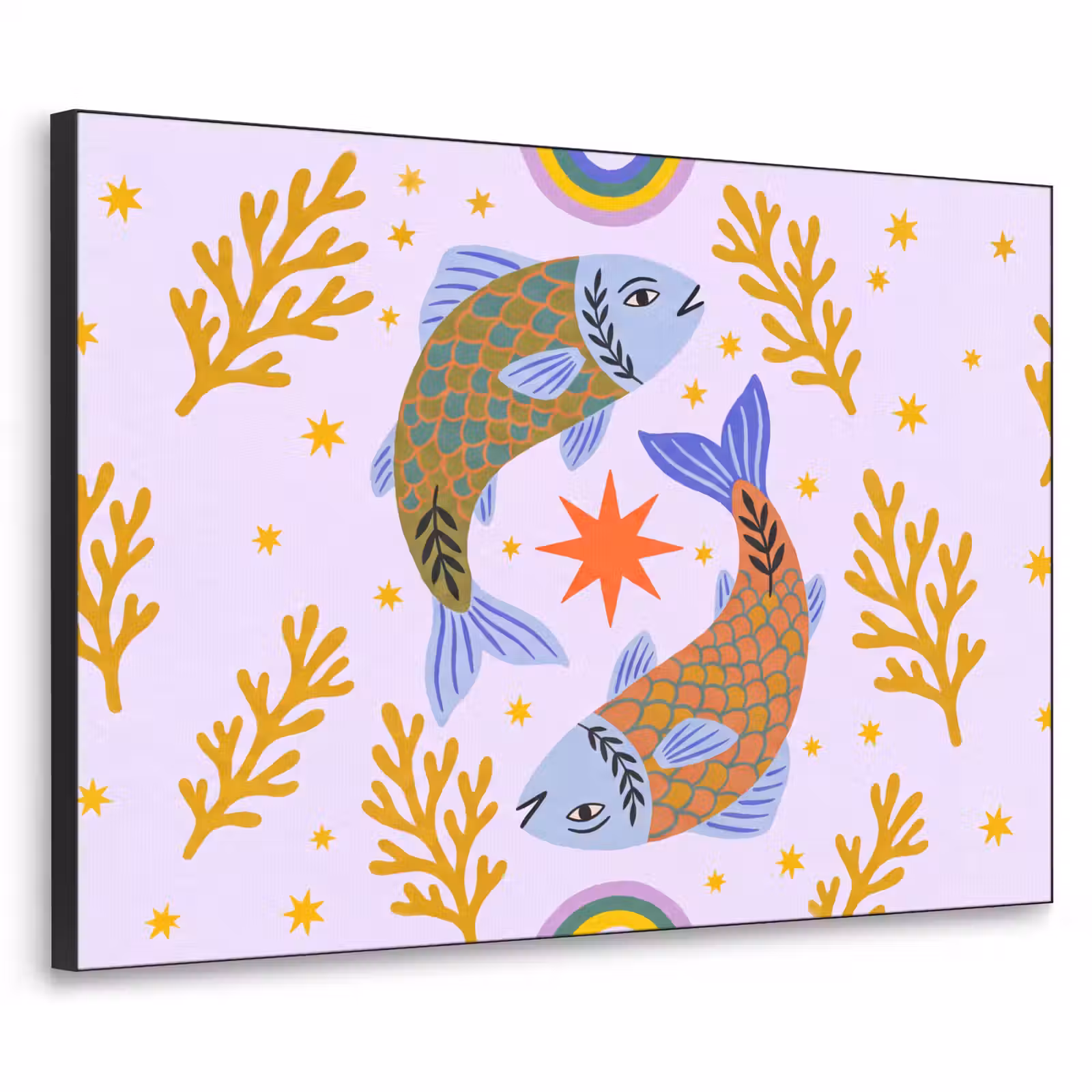 Art Frame - Fisch – Unterwasser – Tiere – Abstrakt – Farbenfroh — 1