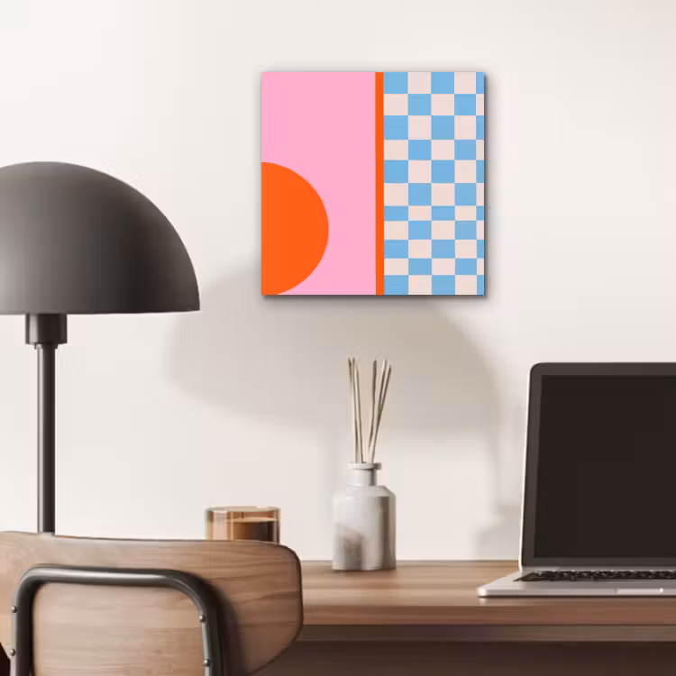 Alu-Dibond-Bild - Zusammenfassung – Formen – Geometrisch – Modern – Farbenfroh — 6