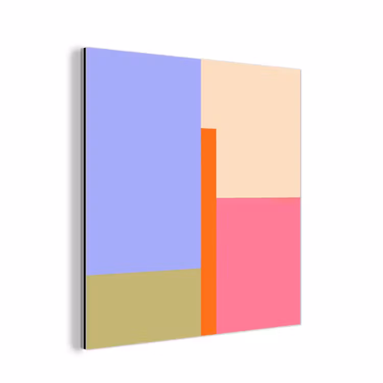 Alu-Dibond-Bild - Zusammenfassung – Geometrie – Kunst – Modern – Farbenfroh — 1