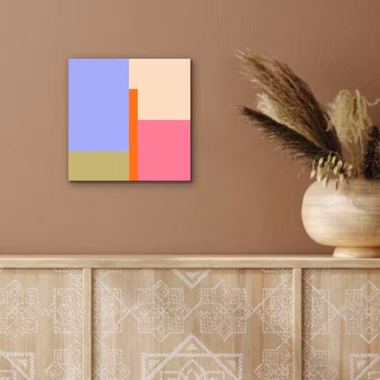 Alu-Dibond-Bild - Zusammenfassung – Geometrie – Kunst – Modern – Farbenfroh — 5