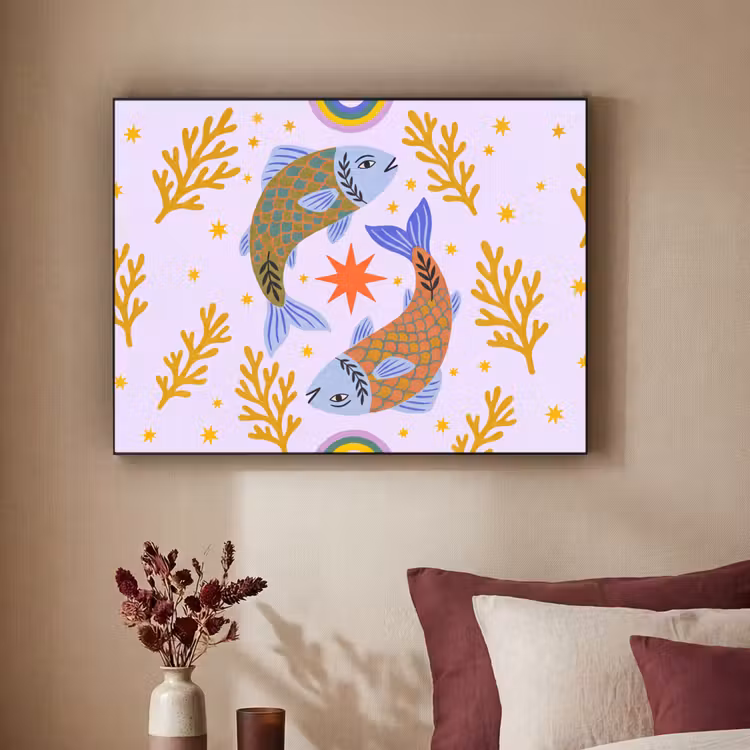 Art Frame - Fisch – Unterwasser – Tiere – Abstrakt – Farbenfroh — 2