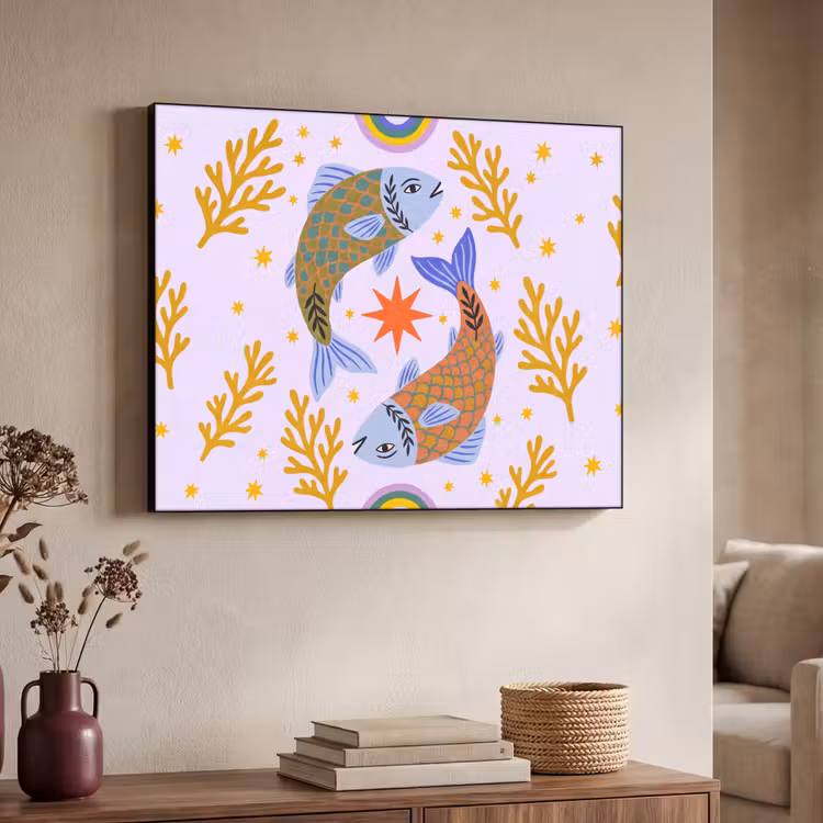 Art Frame - Fisch – Unterwasser – Tiere – Abstrakt – Farbenfroh — 3