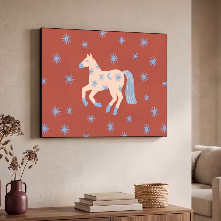 Art Frame - Tiere – Sterne – Mond – Abstrakt – Rot — 3