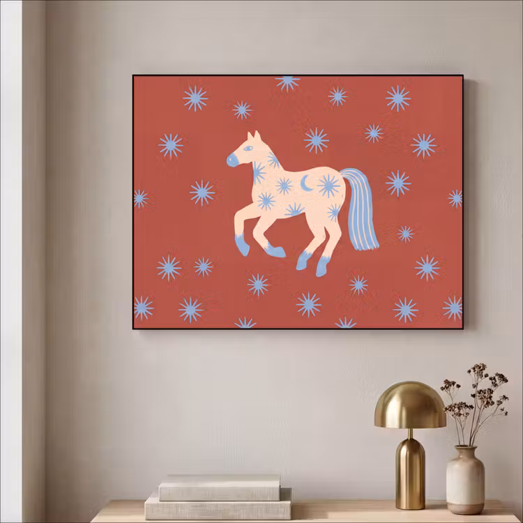 Art Frame - Tiere – Sterne – Mond – Abstrakt – Rot — 4
