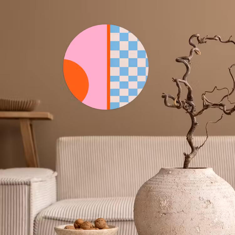Runde Tapete - Zusammenfassung – Formen – Geometrisch – Modern – Farbenfroh — 2