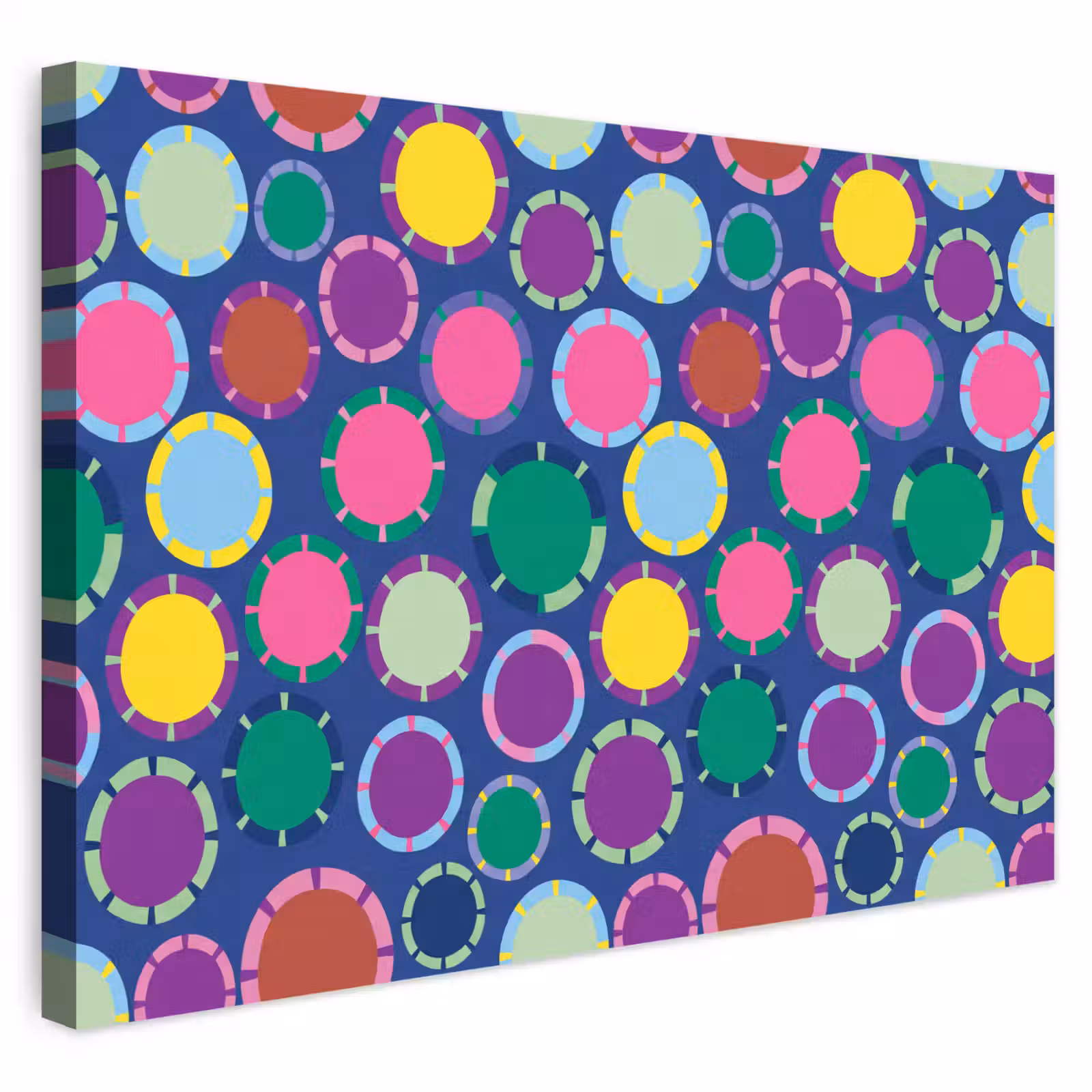 Outdoor Leinwand - Muster – Kreise – Abstrakt – Bunt — 1