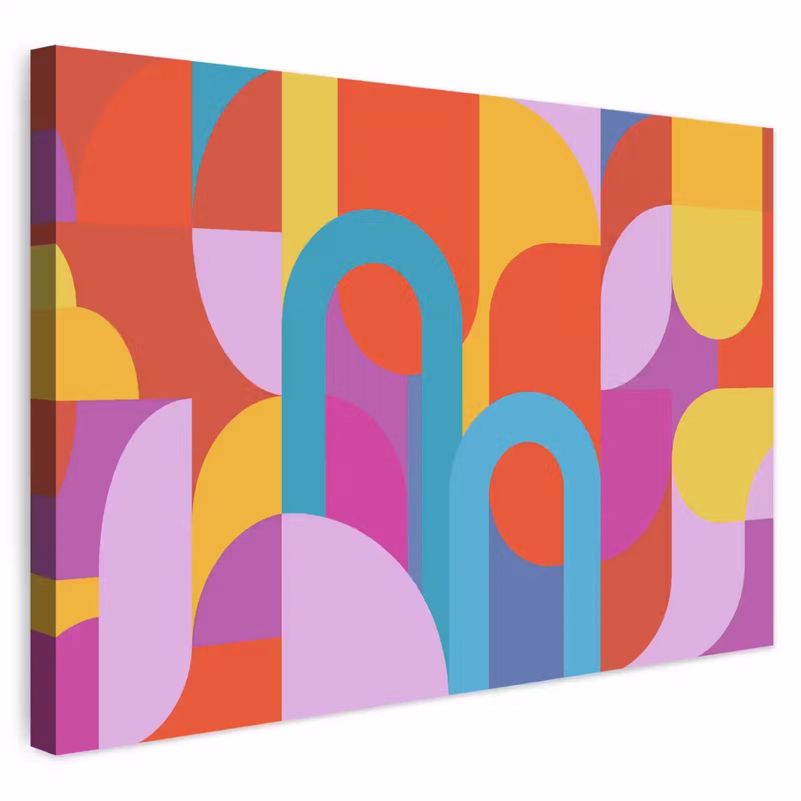 Outdoor Leinwand - Zusammenfassung – Geometrie – Farbenfroh – Modern – Kunst — 1