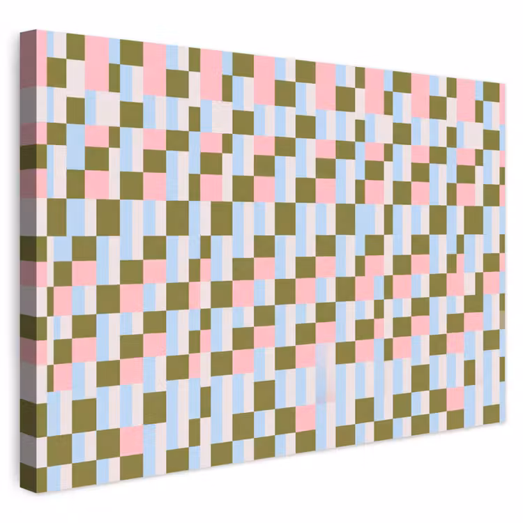 Outdoor Leinwand - Muster – Geometrisch – Abstrakt – Farbenfroh – Modern — 1