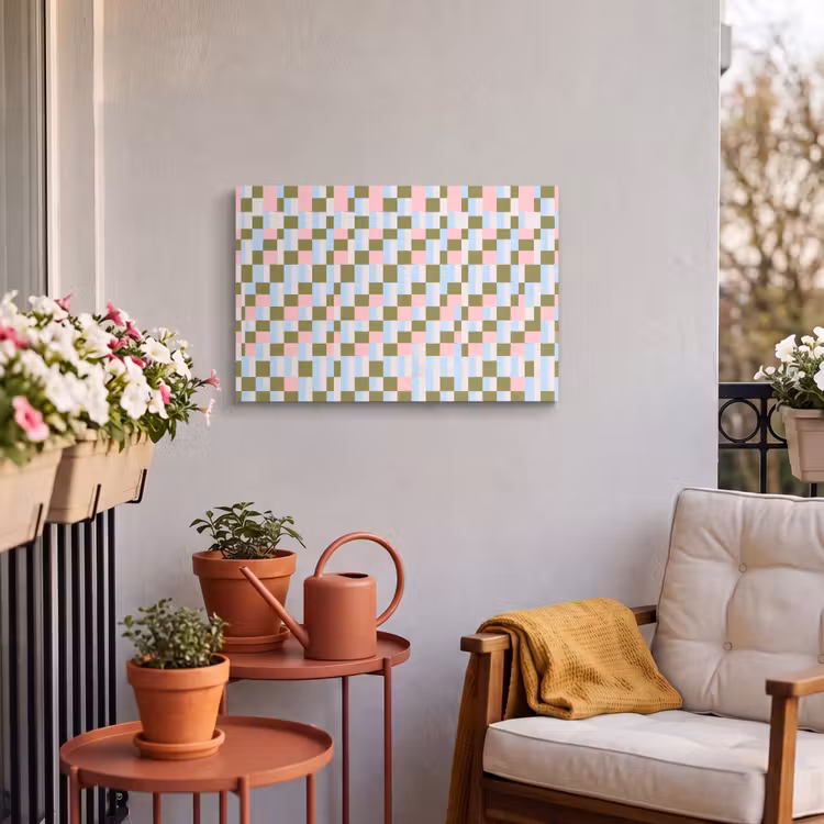 Outdoor Leinwand - Muster – Geometrisch – Abstrakt – Farbenfroh – Modern — 3