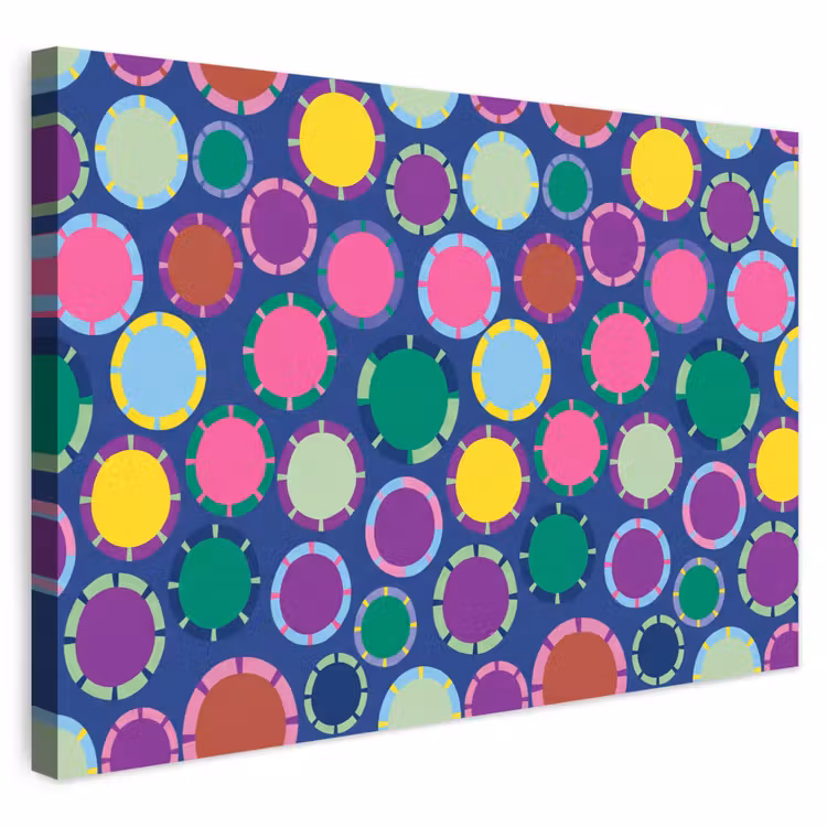 Outdoor Leinwand - Muster – Kreise – Abstrakt – Bunt — 1