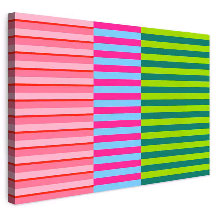 Outdoor Leinwand - Muster – Streifen – Modern – Abstrakt – Bunt — 1